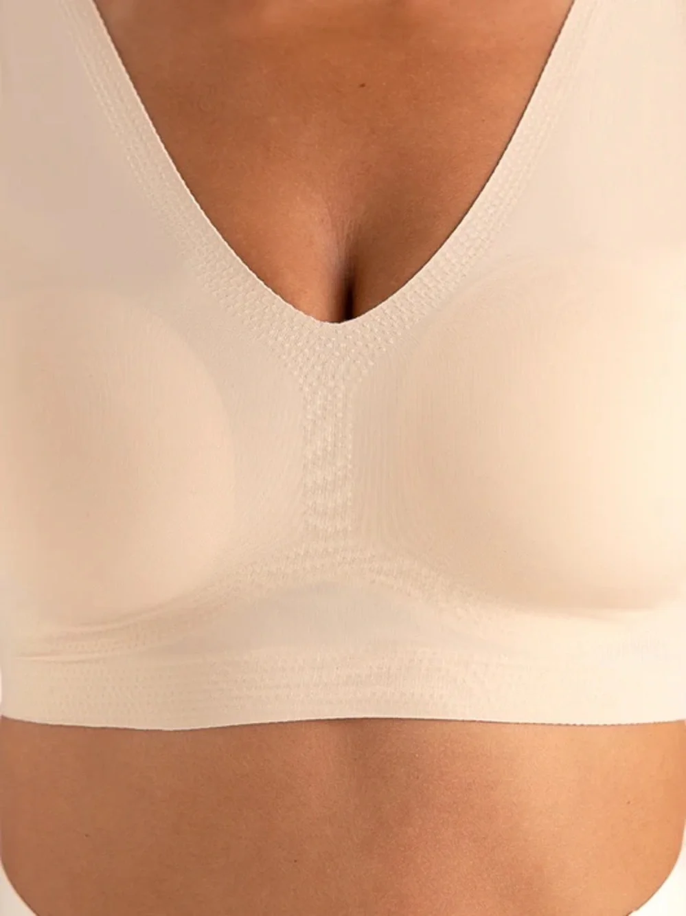 Truekind® Everyday Comfort V-Neck Bralette XL